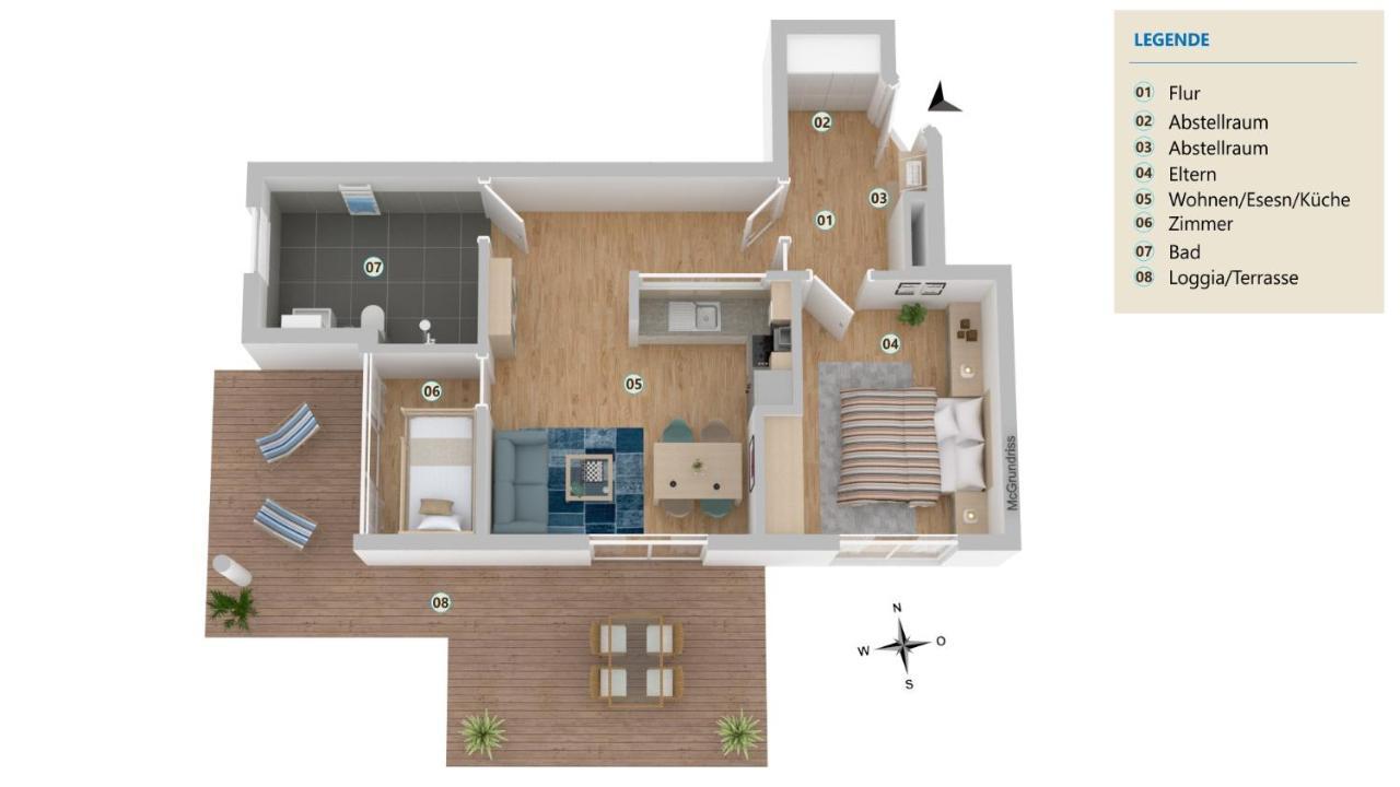 Seeblick Nordlicht, Exklusive Wohnung Mit Terrasse Wangerooge Zewnętrze zdjęcie